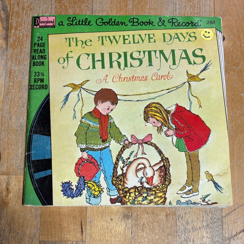 Disney The Twelve Days of Christmas Book & Record